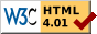 valid-html401 notice